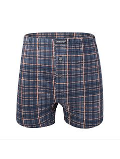 Оригинальные трусы в клеточку Gentlemen DT8036гбТм Темно-серый