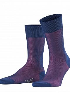 Комфортные носки из хлопка Burlington 13141 Fine Shadow SO Фиолетовый