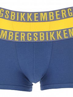 Комплект ярких боксеров на широкой резинке (2шт) Bikkembergs вбкт04772бикк Синий-желтый