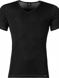 Стильная удобная мужская футболка черного цвета JOCKEY 24001813 Premium Cotton Stretch
