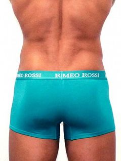Яркие мужские трусы боксеры зелёного цвета Romeo Rossi Boxers R6005-7