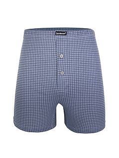 Классические трусы в мелкую клетку Gentlemen DT7957гбТм Голубой