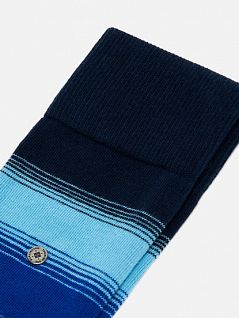 Комфортные носки на ребристых манжетах Берлингтон 21876 Ombre Stripe SO (муж.) Темный-синий (6120)