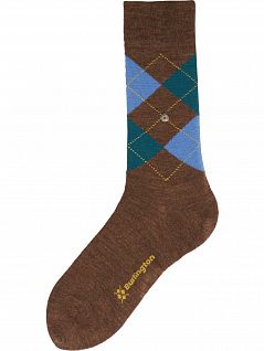 Носки фирменной пуговицей Burlington 21183 Edinburgh (муж.) Коричневый 7465