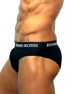 Чёрные мужские трусы брифы Romeo Rossi Briefs R2006-2 распродажа