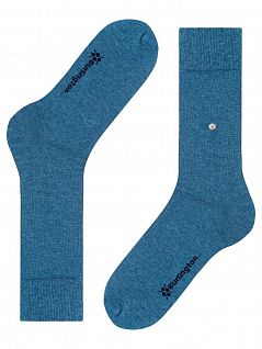 Однотонные мужские носки синего цвета Burlington 21045 Everyday 2-Pack (муж.) (2шт.) Синий 6660