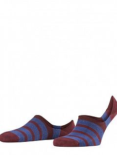 Модные следки с усиленными зонами FALKE 13383 Even Stripe IN (муж.) Бордовый 8596