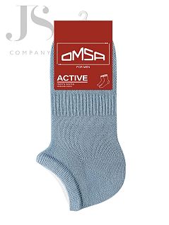 Укороченные хлопковые мужские носки с комфортной резинкой Omsa JSACTIVE 119 (5 пар) jeans oms