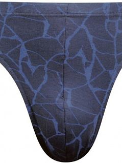 Трикотажные слипы на вшивной резинке синего цвета N@Tmen FM-6302-238