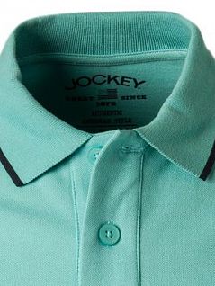 Футболка поло с контрастными деталями Jockey 500703H (муж.) Морской 831