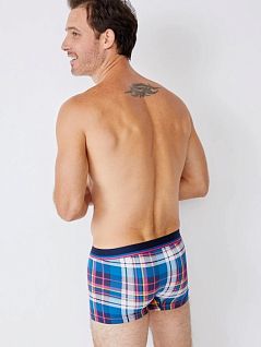 Легкие боксеры на жаккардовой резинке синего цвета Jockey 1920241cB04