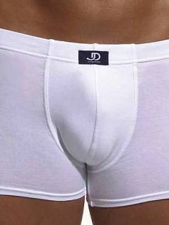 Белоснежные мужские трусы боксеры с вшивной резинкой Jolidon Uomo N10
