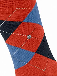 Яркие носки из теплой шерсти Burlington 21182 Edinburgh SO Оранжевый (8417)