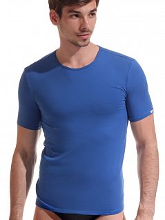 Футболка из хлопка и эластана Jolidon DTФМ12бл Blue распродажа