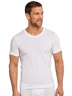 Тонкая футболка с оптимальным управлением влажности Schiesser 155630шис Белый