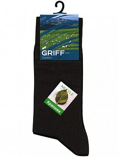 Классические мужские носки из крапивы и хлопка Griff JSM3 COMFORT RAMIE крапива (5 пар) nero