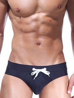 Эластичные мужские плавки-мини чёрного цвета Oboy Summer Boys 6350c01