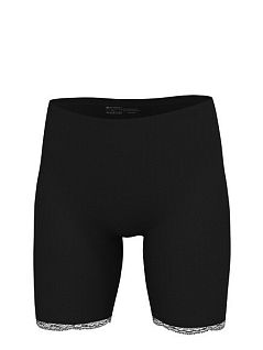Панталоны из высококачественного хлопка с эластаном с кружевной вставкой по ножке LTBS1334 BlackSpade черный