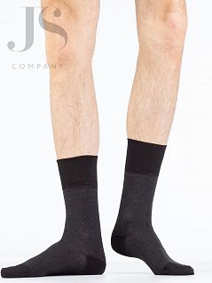 мужские носки из жаккардового бамбукового волокна с геометрическим узором Philippe Matignon JSPHM 803 BAMBOO (5 пар) nero распродажа