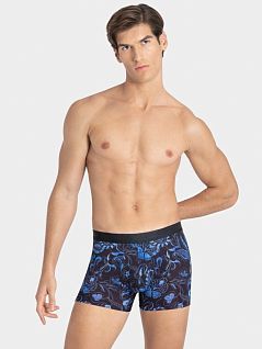 Стильные боксеры с фантазийным принтом синего цвета I AM WHAT I WEAR FM-1221L88-PP005