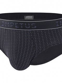 Эластичные брифы из модала и хлопка синего цвета Impetus FM-1112H61-039