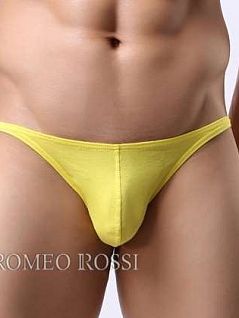 Мужские трусы брифы из мягкого хлопка желтого цвета ROMEO ROSSI R2001-13 распродажа