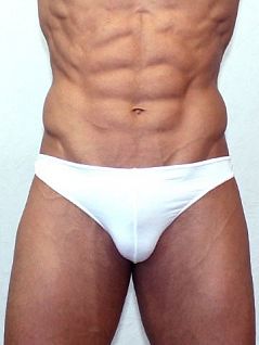 Белые мужские стринги Romeo Rossi Mini thong R1005-1