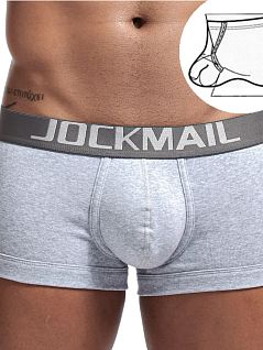 Анатомические хипсы из тонкого хлопка серого цвета JOCKMAIL RTJM6032-3