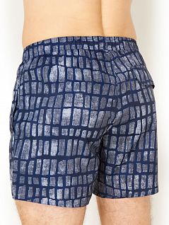 Разноцветные пляжные шорты с принтом "абстракция" Emporio Armani 2117400п440армани Многоцветный 65435