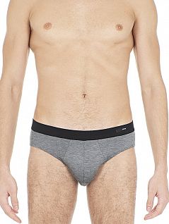 Элегантные брифы из бамбуковой вискозы серого цвета HOM 40c1323cZ098