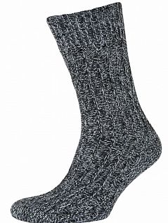 Комплект из 30 пар шерстяных мужских носков черного цвета Cavalliere Socks м/с 500
