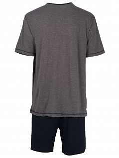 Быстросохнующая пижама из многофункциональной ткани CECEBA FG030561/S-XXL Серый Меланж/Черный