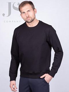Хлопковый свитшот на манжетах из рибаны Oxouno JSOXO 0676 FOOTER 01 свитшот черный