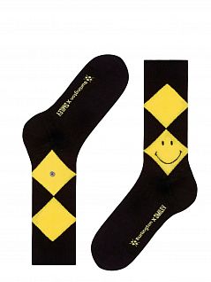 Тонкие носки с ромбовидным рисунком Burlington 21825 Smiley ArgyleSO Черный 3000