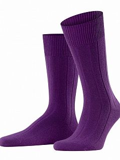 Терморегулирующие носки с оптимальной прочностью Falke 14423 Lhasa Rib (муж.) Фиолетовый 8295