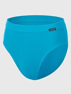Удобные брифы на мягкой резинке Cornette MW118095бирюзовый