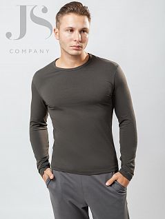Тонкая футболка из воздухопроницаемой ткани Oxouno JSOXO 0636 KULIR 01 SLIM U-вырез хаки oxo