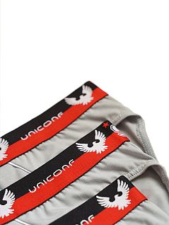 Хлопковые слипы с добавлением эластана Uniconf VOUniconf_PB07 Серый Серый