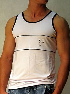 Стильная майка с печатным рисунком белого цвета Doreanse Fashion Star 2008c02 распродажа