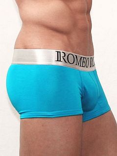 Синие мужские трусы хипсы из хлопка с широким пояском на резинке Romeo Rossi Heaps RR1410 синий распродажа
