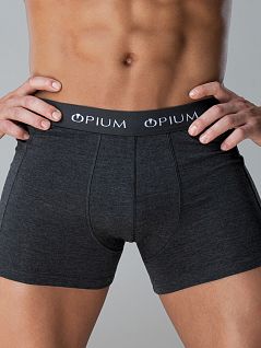 Однотонные боксеры на комфортной резинке Opium VOOpium_R-45 Антрацит Серый