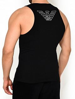 Облегающая майка с логотипом на спине Emporio Armani 110828цц735армани Черный 20