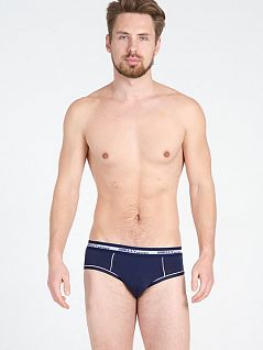 Комфортные брифы из эластичного хлопка PJ-Snelly Uomo_U974 синий