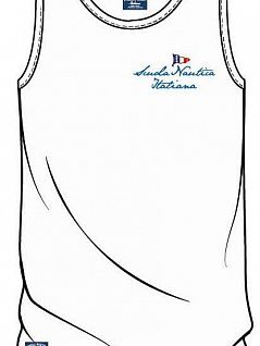 Мужская майка свободного кроя Nautica 715955_7 белый (bianco)