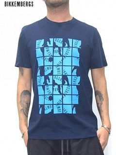 Приятная футболка свободного силуэта Bikkembergs б6т10290001бикк Синий 2020