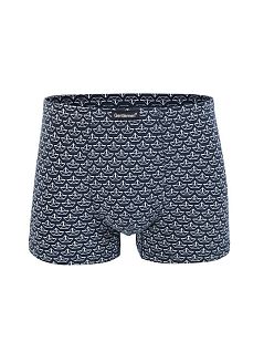 Хлопковые боксеры с лайкрой Gentlemen DT8017гсТм Темно-синий