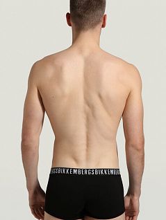 Набор боксеров с двойным гульфиком (3шт) черного цвета Bikkembergs BKK1UTR02cBlack