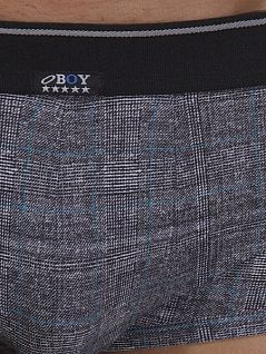 Трусы хипсы в спортивном стиле серого цвета Oboy City Boy 8005c35 распродажа