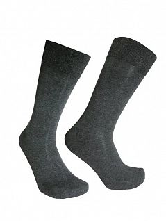 Однотонные носки из хлопка нейлона и спандекса серого цвета Sergio Dallini RTSDS803-3