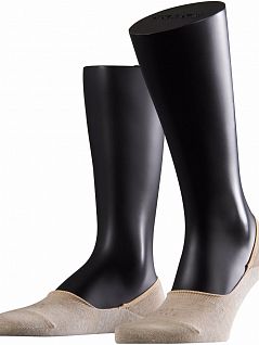 Хлопковые следки с противоскользящей системой FALKE 14624 Family step NEW (муж.) Бежевый 4650